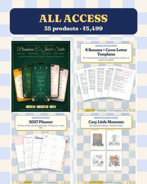 All Access Bundle: Every Template in the Shop cover