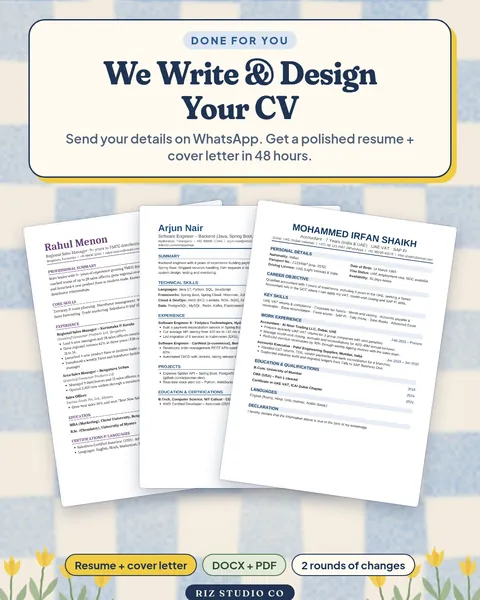 We Write & Design Your CV CV writing service cover
